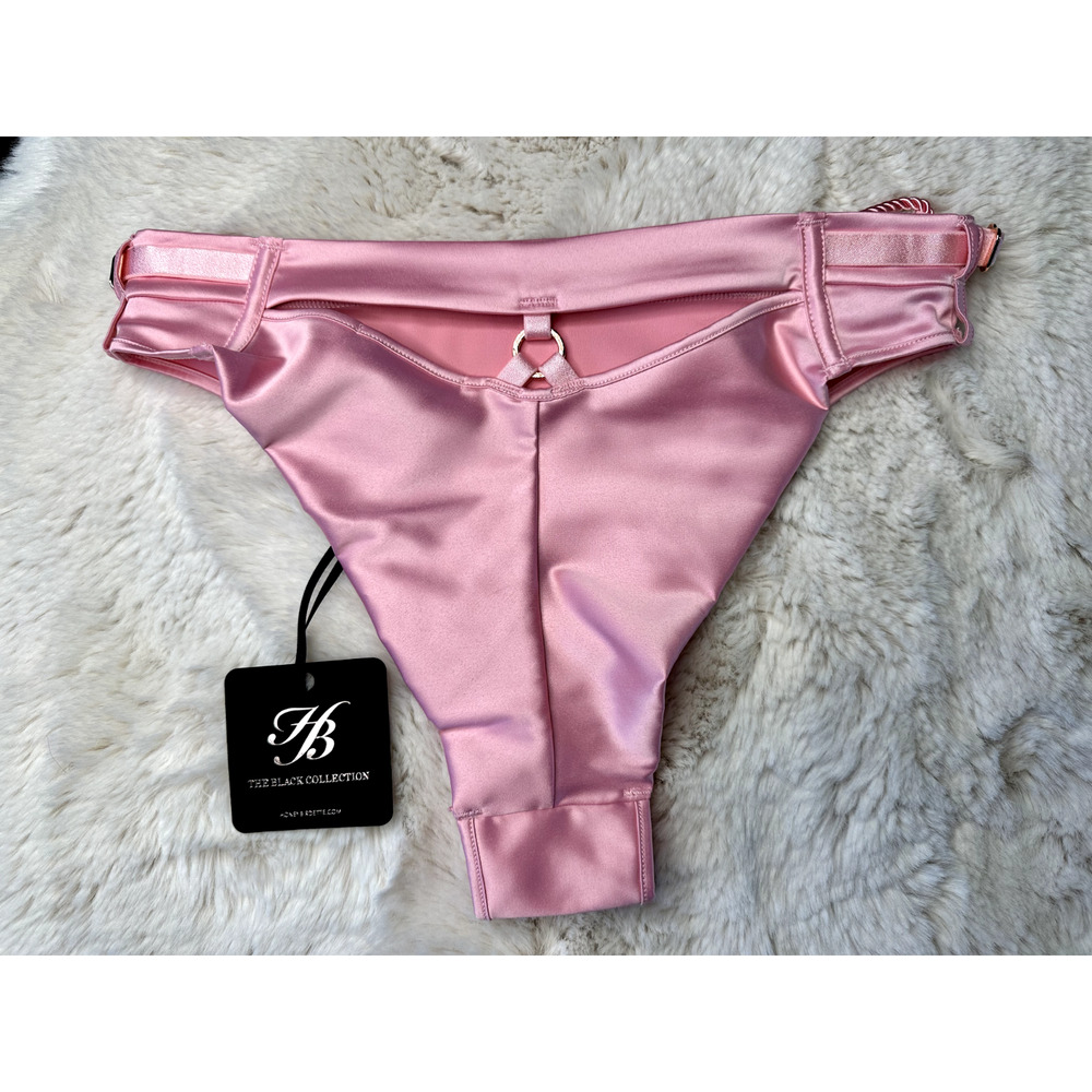 Honey Birdette SHIBARI🩷 Pink Rope Brazilian Brief Panty Small - Picture 2 of 2